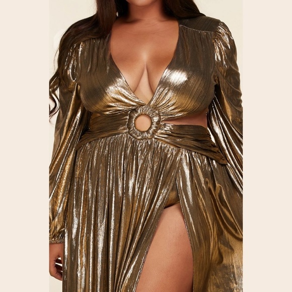 Yours Truly Cutout Dress Plus - Picture 3 of 4